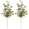 Glitzhome® 28" Pink Hydrangea, Peony & Cherry Blossom Picks, Set of 2
